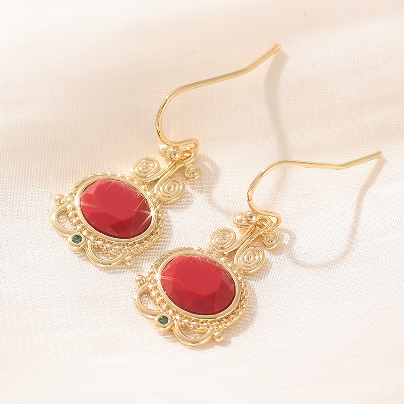 Women's Handmade Minimalist Golden Pendant Earrings